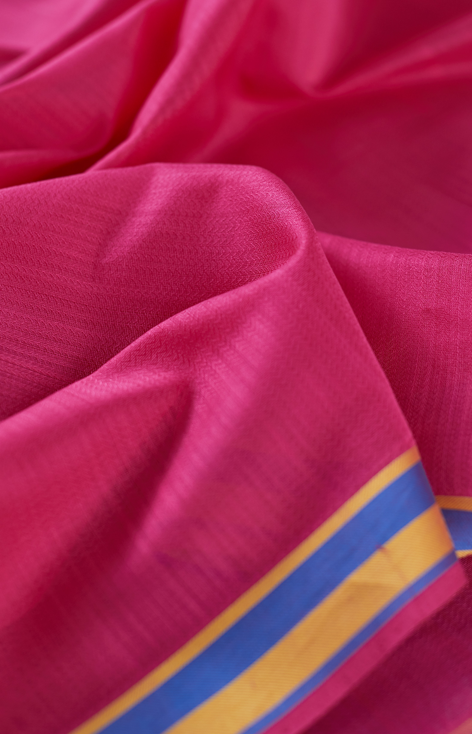 Pink, Handwoven Organic Cotton, Textured Weave , Jacquard, Work Wear Saree